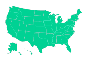 free state map of us vector